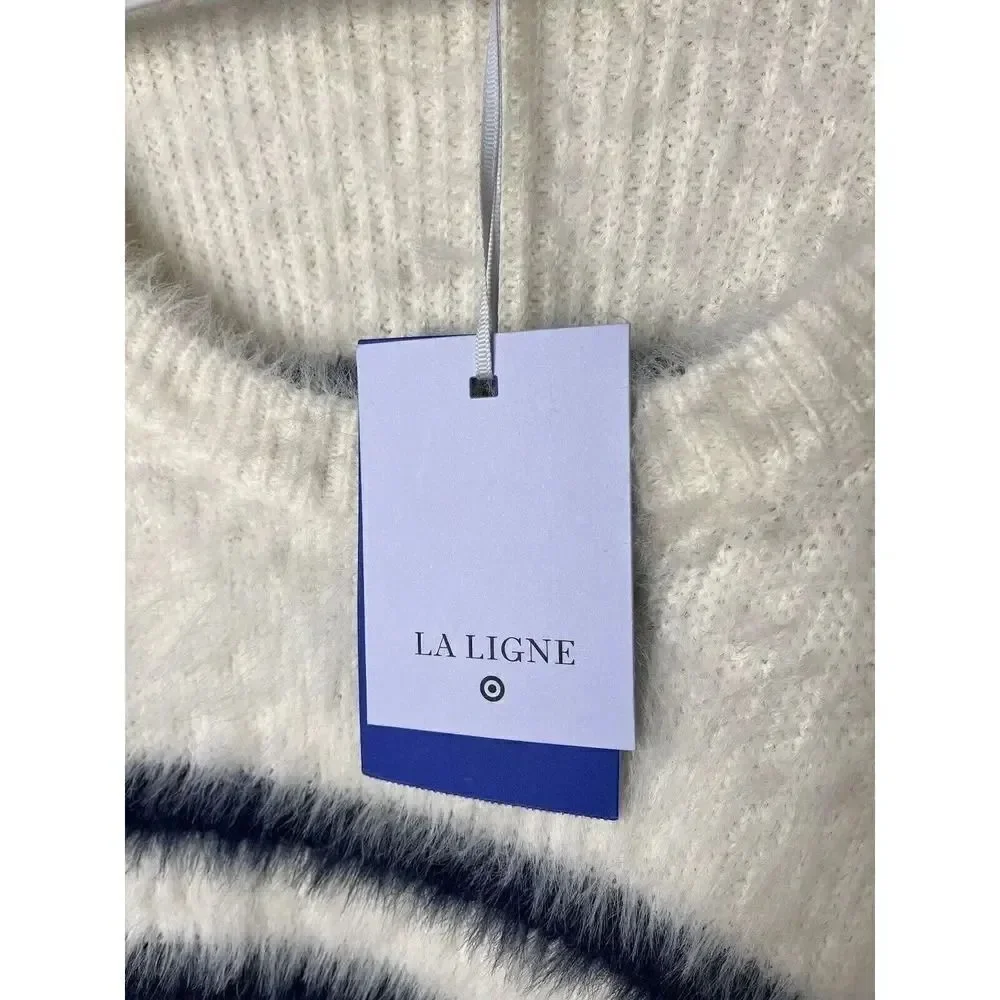 La Ligne for Target NWT Women’s Striped Fluffy Sweater Size 4X - Picture 6 of 8